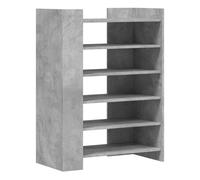 Vidaxl mueble zapatero madera ingeniería gris hormigón 74,5x37,5x100cm