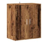 Vidaxl mueble zapatero madera ingeniería madera envejecida 60x35x70 cm