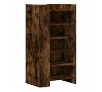 Vidaxl mueble zapatero madera ingeniería roble ahumado 52x37,5x100 cm