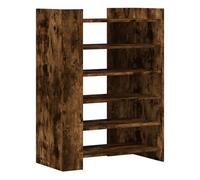 Vidaxl mueble zapatero madera ingeniería roble ahumado 74,5x37,5x100cm