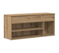 vidaXL Mueble Zapatero Madera ingeniería Roble Artisan 102x30,5x45 cm