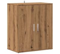 vidaXL Mueble Zapatero Madera ingeniería Roble Artisan 60x35x70 cm
