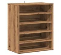 vidaXL Mueble Zapatero Madera ingeniería Roble Artisan 60x35x70 cm