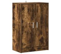 vidaXL Mueble Zapatero Organizador de Zapatos Soporte Armario Pasillo Almacenaje Estantería Madera Contrachapada Roble Ahumado 60x35x92 cm