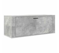 vidaXL Mueble Zapatero Pared contrachapada Gris hormigón 100x35x38 cm