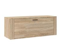 vidaXL Mueble Zapatero Pared Armario Zapatos Estantería Almacenamiento Recibidor Entrada Pasillo Sala de Estar Contrachapada Roble Sonoma