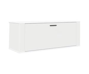 vidaXL Mueble Zapatero Pared Madera contrachapada Blanco 100x35x38 cm