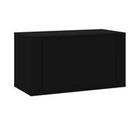 Vidaxl mueble zapatero pared madera contrachapada negro 70x35x38 cm