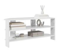 vidaXL MuebledeTVdeesquina Brillante 102x40,5x45cm, Salón, Armario Rectangular Moderno, Mueble de TV Esquinero, Consola de Madera Resistente, Toque Estiloso