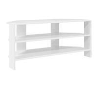 vidaXL MuebledeTVdeesquina Brillante 102x40,5x45cm, Salón, Armario Rectangular Moderno, Mueble de TV Esquinero, Consola de Madera Resistente, Toque Estiloso