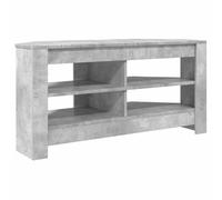 vidaXL MuebledeTVdeesquina Gris Concreto 102 x 40,5 x 45 cm, Armario de Esquina Rectangular, Moderno y Estiloso, Soporte de TV Compacto, Almacenamiento Funcional para Espacios pequeños