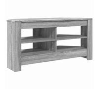 vidaXL MuebledeTVdeesquina Gris Sonoma 102 x 40,5 x 45 cm, Armario de Esquina Rectangular, Moderno y Estiloso, Soporte de TV Compacto, Almacenamiento Funcional para Espacios pequeños