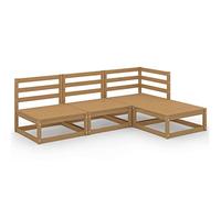 VIDAXL 3075487 sofás para jardín de madera maciza de pino con un acabado en color marrón miel vida xl