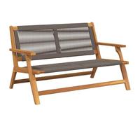 vidaXL Muebles de jardín Gris 122 x 78 x 73 cm Madera de Acacia Sólida