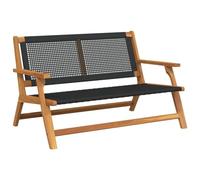 vidaXL Muebles de jardín Negro 122 x 78 x 73 cm