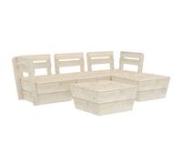 Muebles De Palets Para Jardín 5 Pzas Madera De Abeto Impregnada Vidaxl