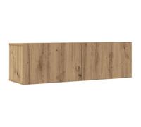 vidaXL Muebles para TV de Pared 2 uds Roble Artesanal 100x30x30 cm