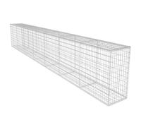 vidaXL Muro de gaviones Pared de piedras Cubierta acero inoxidable galvanizado 600x50x100 cm