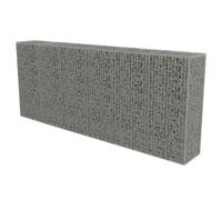vidaXL Muro Gaviones con Cubiertas Acero Galvanizado 300x50x150cm Jardinería