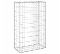 vidaXL Muro de Gaviones con Cubiertas Pared Jardinera Cesta Piedras Jaula Arriate Elevado Contención Jardín Patio Acero Galvanizado 60x30x100 cm