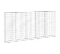 vidaXL Gavión con cubierta de acero galvanizado 300 x 30 x 150 cm