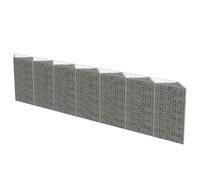 vidaXL Muro de Gaviones de Acero 450x30x100 cm Macetero y Tiestos Jardinería