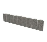 vidaXL Muro de Gaviones de Acero 630x30x100 cm Macetero y Tiestos Jardinería
