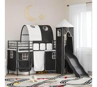 VidaXL negro, 90 x 190 cm, habitación infantil, diseños modernos y divertidos en colores vivos, espacios creativos para la imaginación y el aprendizaje elegante