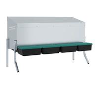 vidaXL Nido para gallinas de acero galvanizado