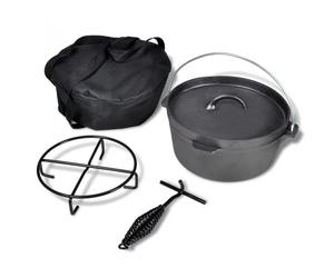 VidaXL Olla Holandesa con Tapa 4.2L + Accesorios