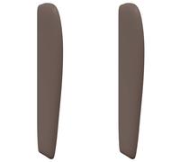 vidaXL Oreja de cabecero Canela 80 x 23 x 6 cm PVC, Cabecera Moderna y estilosa, Onda Decorativa para tu Dormitorio, Soporte Duradero de Cama para Dormir cómodo