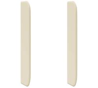 vidaXL Oreja de cabecero Crema 80 x 16 x 4 cm PVC, Cabecera de Espuma Moderna, Accesorio Resistente, Decoración Minimalista, Estructura para Cama, Pieza de Interior