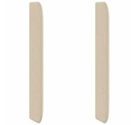 vidaXL Oreja de cabecero Crema 80 x 16 x 4 cm Tela, Cabecera de Dormitorio, Panel Moderno de Tela, Lleno de Espuma, Toque Minimalista para un diseño Elegante
