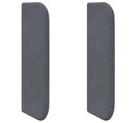 vidaXL Oreja de cabecero Gris 40,5 x 40,5 x 4 cm Terciopelo, Cabecero Moderno y Elegante, Muebles de Terciopelo, Respaldo Suave, Decoración Funcional, Minimalismo en el Dormitorio