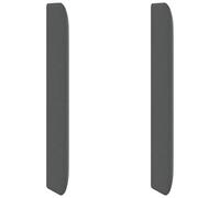 vidaXL Oreja de cabecero Gris 80 x 16 x 4 cm Tela, Dormitorio Moderno, Elegancia Simple, cabecero Duradero, decoración de Interior, Espacio Relajante, Mueble para Dormir