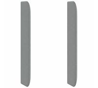 vidaXL Oreja de cabecero Gris Claro 80 x 16 x 4 cm Tela, Cabecero de Tela Moderno, Acento Elegante para tu Dormitorio, diseño Duradero y Funcional en decoración