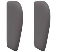 vidaXL Oreja de cabecero Gris Tenue 40 x 23 x 6 cm PVC, Cabecera de Dormitorio en Forma de Ola, diseño Moderno, Muebles PVC duraderos para un hogar Elegante