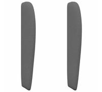 vidaXL Oreja de cabecero Gris Tenue 80 x 23 x 6 cm Tela, Cabecera Moderna, rellena de Espuma, diseño Elegante con Olas, Tono Neutro y Funcional para tu Dormitorio