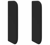 vidaXL Oreja de cabecero Negro 40,5 x 40,5 x 4 cm PVC, Cabecera de PVC Elegante, Mueble Moderno para el Dormitorio, Comodidad Funcional, Decorativo Minimalista