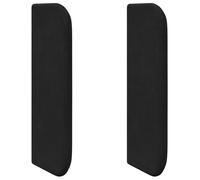 vidaXL Oreja de cabecero Negro 40,5 x 40,5 x 4 cm Terciopelo, Actualiza tu Dormitorio con Este cabecero Moderno, Detalle en Terciopelo, ¡diseño Chic para tu Descanso