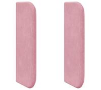 vidaXL Oreja de cabecero Rosa 40,5 x 40,5 x 4 cm Terciopelo, Cabecera Minimalista Elegante, Madera de ingeniería, Espuma, Terciopelo, Toque Suave, decoración Moderna para el Dormitorio