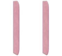 vidaXL Oreja de cabecero Rosa 80 x 16 x 4 cm Terciopelo, Cabecero de Terciopelo Moderno, decoración Elegante para tu Cuarto, Mueble Duradero, cómodo cojín, Toque Lujoso