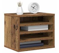vidaXL Organizador de Escritorio Madera vieja 36 x 26 x 29,5 cm | Tienes un montón de espacio para mantener todo en orden, Tiene ese encanto natural y auténtico, Solo pásale un trapo seco