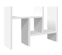 vidaXL Organizador Escritorio Madera Blanco 34,5x15,5x35,5 cm, Almacenamiento de Escritorio, Organizador de papelería, Estante de Almacenamiento de Escritorio