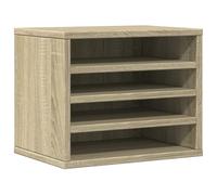vidaXL Organizador de escritorio Sonoma - madera, color roble - 36x26x29,5 cm