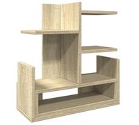 vidaXL Organizador escritorio madera color roble Sonoma 49x20x52,5 cm, almacenamiento de escritorio, organizador de papelería, estante de almacenamiento de escritorio