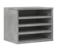 vidaXL Organizador Escritorio Madera ingeniería hormigón 36x26x29,5 cm, Almacenamiento de Escritorio, Organizador de papelería, Estante de Almacenamiento de Escritorio