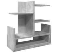 vidaXL Organizador de escritorio Madera Ingeniería Hormigón 49x20x52,5 cm