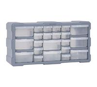 vidaXL Organizador Multicajones con 22 Cajones Herramientas Armario Almacenamiento Taller Pared Caja Manualidades Artesanía Costura Clavos