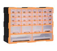 vidaXL Organizador Multicajones con 40 Cajones Herramientas Armario Almacenamiento Taller Pared Caja Manualidades Artesanía Costura Clavos
